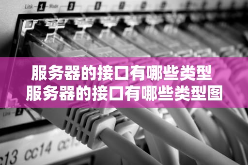 服务器的接口有哪些类型 服务器的接口有哪些类型图片