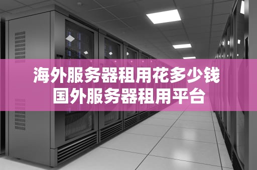 海外服务器租用花多少钱 国外服务器租用平台