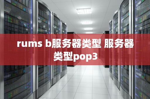 rums b服务器类型 服务器类型pop3