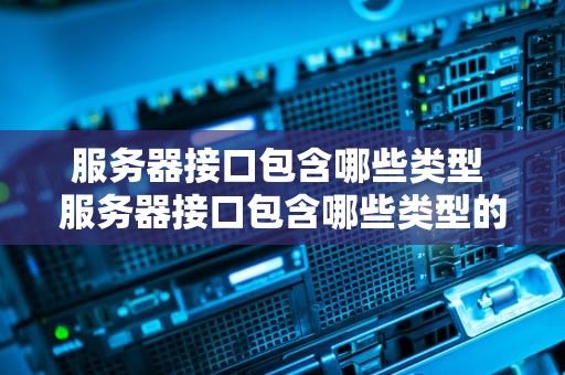 服务器接口包含哪些类型 服务器接口包含哪些类型的设备