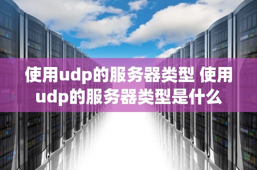 使用udp的服务器类型 使用udp的服务器类型是什么