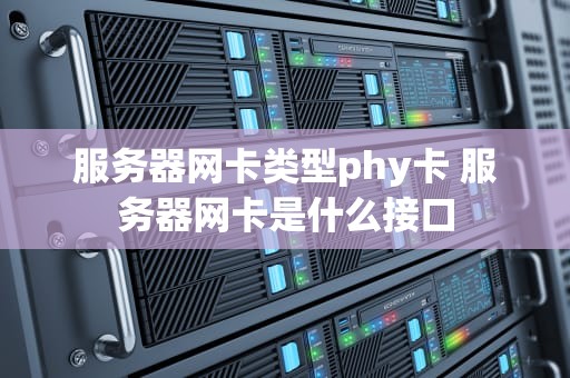 服务器网卡类型phy卡 服务器网卡是什么接口