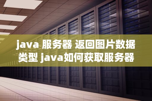 java 服务器 返回图片数据类型 java如何获取服务器上的图片