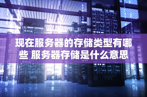 现在服务器的存储类型有哪些 服务器存储是什么意思啊