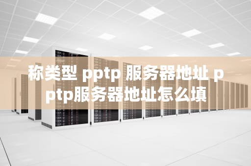 称类型 pptp 服务器地址 pptp服务器地址怎么填
