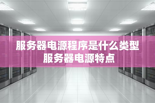 服务器电源程序是什么类型 服务器电源特点