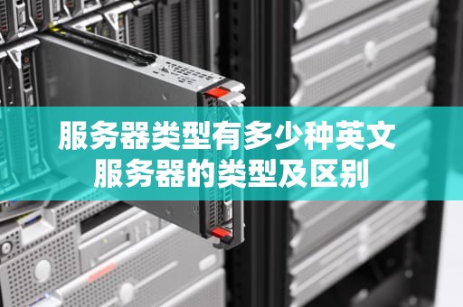服务器类型有多少种英文 服务器的类型及区别