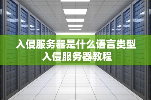 入侵服务器是什么语言类型 入侵服务器教程
