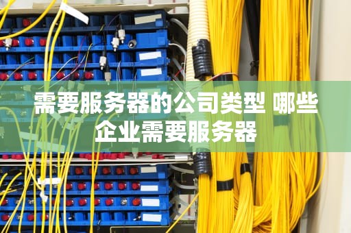 需要服务器的公司类型 哪些企业需要服务器