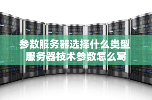 参数服务器选择什么类型 服务器技术参数怎么写