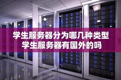 学生服务器分为哪几种类型 学生服务器有国外的吗