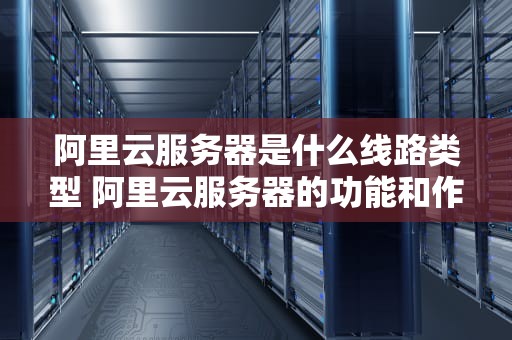阿里云服务器是什么线路类型 阿里云服务器的功能和作用