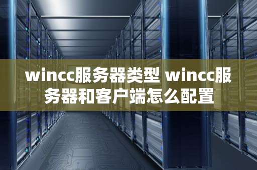 wincc服务器类型 wincc服务器和客户端怎么配置