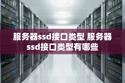 服务器ssd接口类型 服务器ssd接口类型有哪些