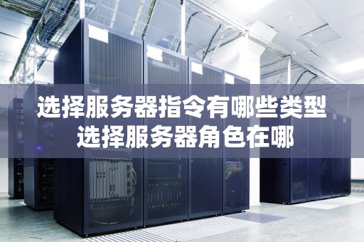 选择服务器指令有哪些类型 选择服务器角色在哪