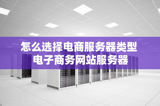 怎么选择电商服务器类型 电子商务网站服务器