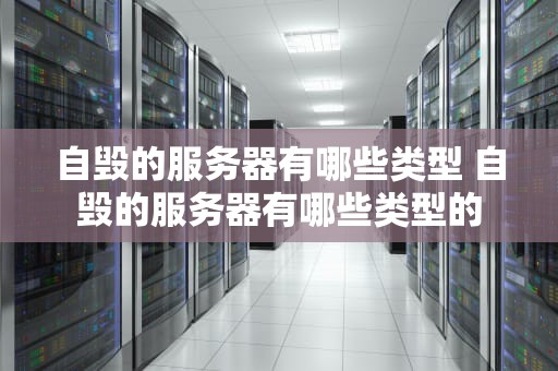 自毁的服务器有哪些类型 自毁的服务器有哪些类型的