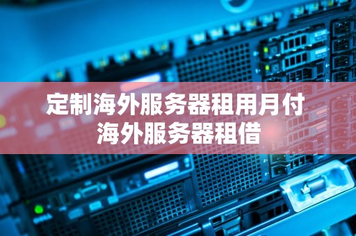 定制海外服务器租用月付 海外服务器租借