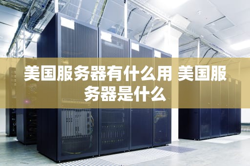 美国服务器有什么用 美国服务器是什么