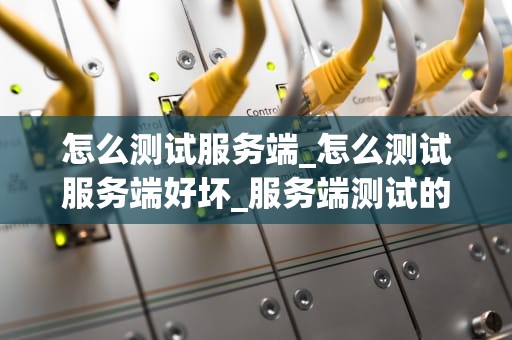 怎么测试服务端_怎么测试服务端好坏_服务端测试的全面指南