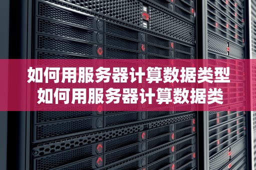 如何用服务器计算数据类型 如何用服务器计算数据类型的方法