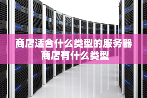 商店适合什么类型的服务器 商店有什么类型