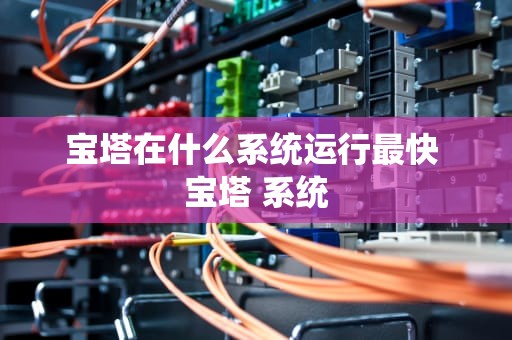 宝塔在什么系统运行最快 宝塔 系统