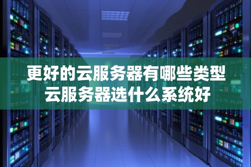 更好的云服务器有哪些类型 云服务器选什么系统好