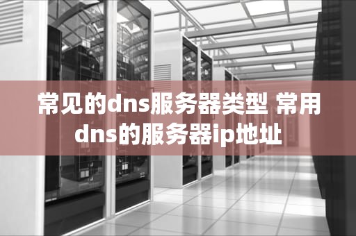 常见的dns服务器类型 常用dns的服务器ip地址