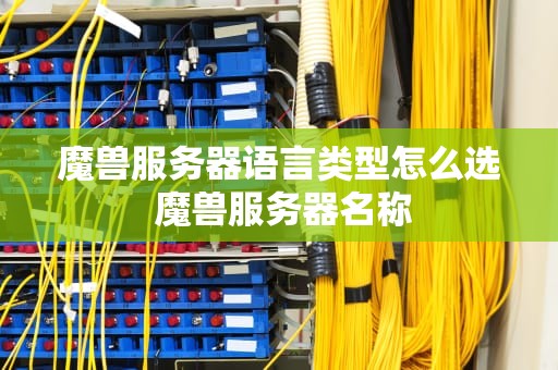 魔兽服务器语言类型怎么选 魔兽服务器名称