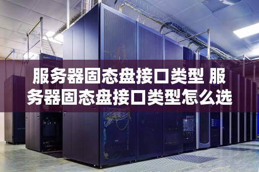服务器固态盘接口类型 服务器固态盘接口类型怎么选