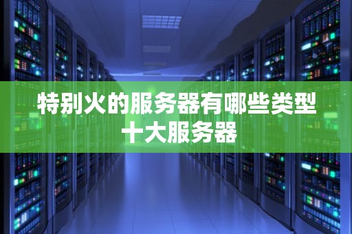 特别火的服务器有哪些类型 十大服务器