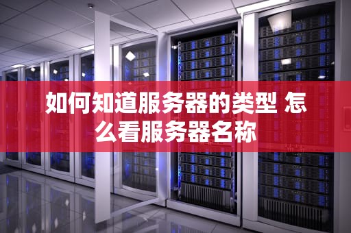 如何知道服务器的类型 怎么看服务器名称