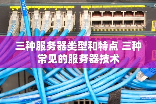 三种服务器类型和特点 三种常见的服务器技术
