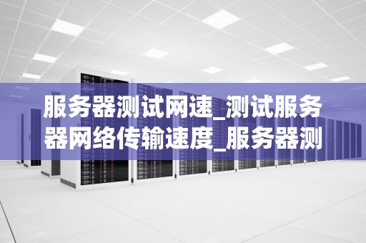 服务器测试网速_测试服务器网络传输速度_服务器测试网速的全面指南