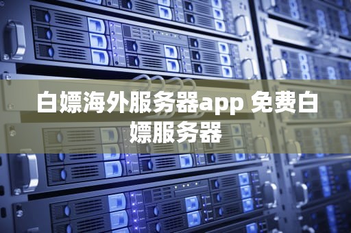 白嫖海外服务器app 免费白嫖服务器