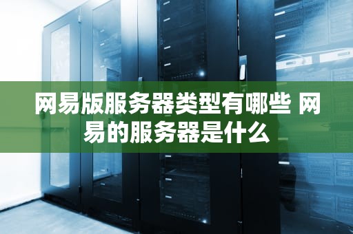 网易版服务器类型有哪些 网易的服务器是什么