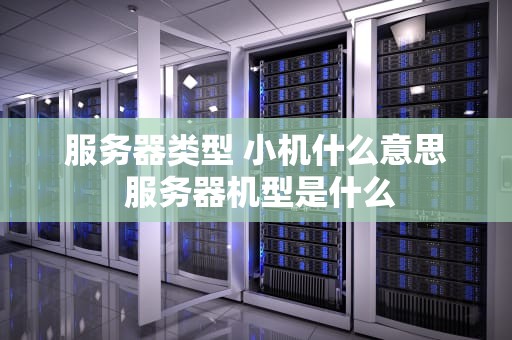 服务器类型 小机什么意思 服务器机型是什么