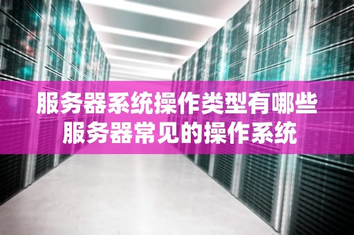 服务器系统操作类型有哪些 服务器常见的操作系统
