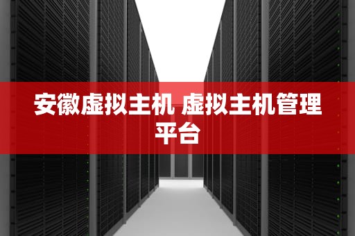 安徽虚拟主机 虚拟主机管理平台