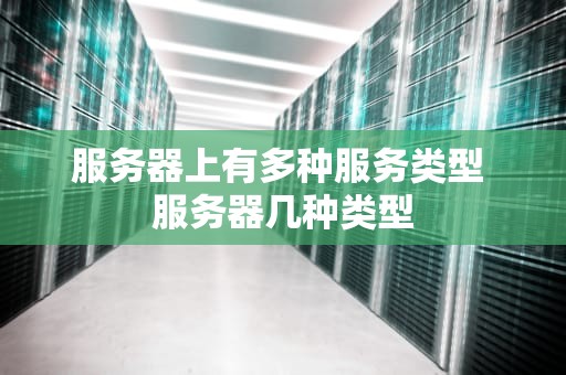 服务器上有多种服务类型 服务器几种类型
