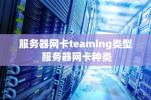 服务器网卡teaming类型 服务器网卡种类