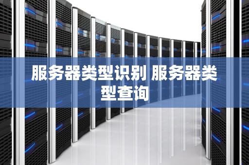 服务器类型识别 服务器类型查询