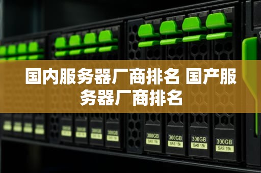 国内服务器厂商排名 国产服务器厂商排名