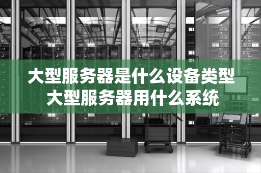 大型服务器是什么设备类型 大型服务器用什么系统