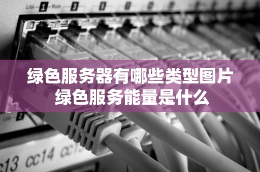 绿色服务器有哪些类型图片 绿色服务能量是什么
