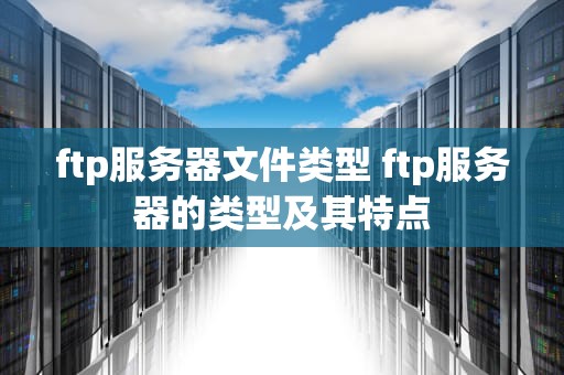 ftp服务器文件类型 ftp服务器的类型及其特点