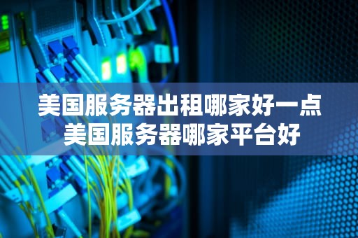 美国服务器出租哪家好一点 美国服务器哪家平台好