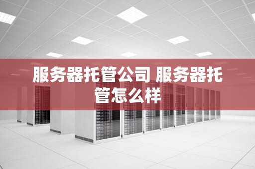 服务器托管公司 服务器托管怎么样