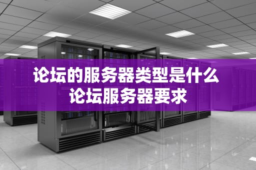 论坛的服务器类型是什么 论坛服务器要求